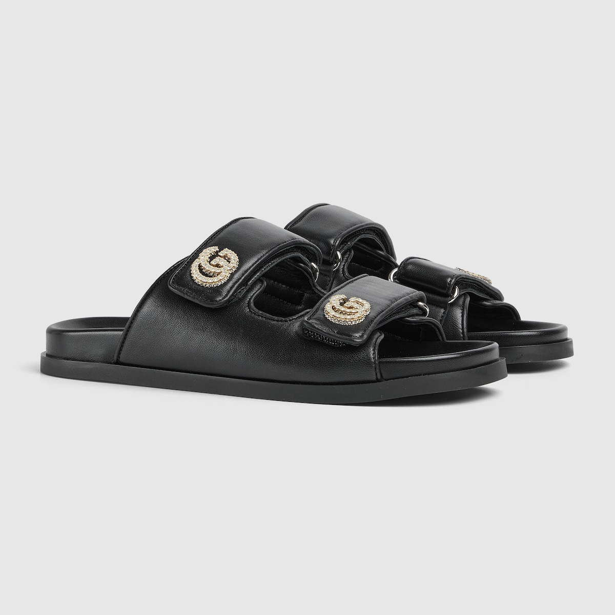Gucci Women’s sandal with crystal Double G - Image 4